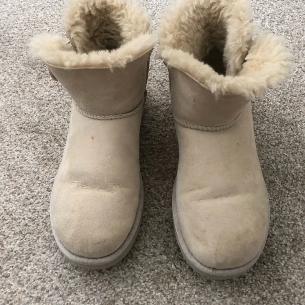 UGG Classic Short Cream Shearling Booties